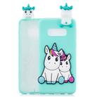 For Galaxy S10e 3D Cartoon Pattern Shockproof TPU Protective Case(Couple Unicorn) - 1