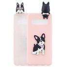 For Galaxy S10+ 3D Cartoon Pattern Shockproof TPU Protective Case(Cute Dog) - 1