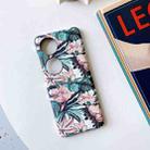 For Huawei P50 Pocket Small Floral PC Folding Phone Case(Flower Bush Green Leaves) - 1