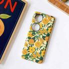 For Huawei P50 Pocket Small Floral PC Folding Phone Case(Yellow Chrysanthemum) - 1