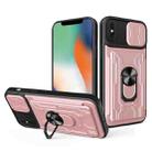 Sliding Camshield Card Phone Case For iPhone XS Max(Rose Gold) - 1