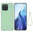 For Samsung Galaxy A03 166.6mm Color Liquid Silicone Phone Case(Green) - 1