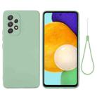 For Samsung Galaxy A53 5G Color Liquid Silicone Phone Case(Green) - 1