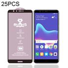 For Huawei Y9 (2018) 25 PCS 9H HD High Alumina Full Screen Tempered Glass Film - 1