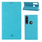 For Motorola Moto G8 Plus ViLi Magnet Horizontal Flip Shockproof TPU + PU Leather Protective Case  Card Slot & Holder(Blue) - 1