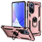 For Huawei nova 9 Shockproof TPU + PC Holder Phone Case(Rose Gold) - 1