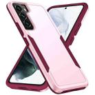 For Samsung Galaxy S22+ 5G Pioneer Armor Heavy Duty PC + TPU Phone Case(Pink) - 1