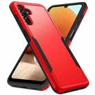 For Samsung Galaxy A13 5G Pioneer Armor Heavy Duty PC + TPU Phone Case(Red Black) - 1
