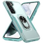 For Samsung Galaxy S22 5G Pioneer Armor Heavy Duty PC + TPU Holder Phone Case(Green) - 1