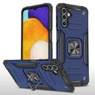 For Samsung Galaxy A13 5G Magnetic Armor TPU + PC Holder Phone Case(Blue) - 1