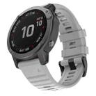 For Garmin Fenix 7 Silicone Watch Band(Grey) - 1