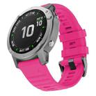 For Garmin Fenix 7 Silicone Watch Band(Pink) - 1