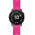 For Garmin Fenix 7 Silicone Watch Band(Pink) - 3