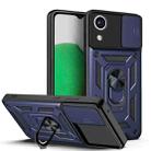 For Samsung Galaxy A03 Core Sliding Camera Cover Design TPU+PC Phone Case(Blue) - 1
