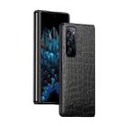 For OPPO Find N Folding Crocodile Texture Leather Phone Case(Black) - 1