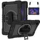 For Samsung Galaxy Tab A8 10.5 2021 360 Degree Rotation Contrast Color Silicone + PC Tablet Case(Black) - 1