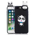 For iPhone 8 Plus & 7 Plus 3D Cartoon Pattern Shockproof TPU Protective Case(Blue Bow Panda) - 1