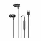 awei TC-1 Type-C / USB-C Stereo Surround In-ear Wired Earphone(Black) - 1