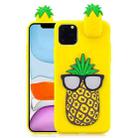 For iPhone 11 3D Cartoon Pattern Shockproof TPU Protective Case(Big Pineapple) - 1