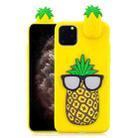 For iPhone 11 Pro Max 3D Cartoon Pattern Shockproof TPU Protective Case(Big Pineapple) - 1