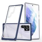 For Samsung Galaxy S22 Ultra 5G Clear Acrylic+PC+TPU Shockproof Phone Case(Navy Blue) - 1