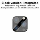 For iPhone 13 Pro / 13 Pro Max imak Integrated Rear Camera Lens Tempered Glass Film with Lens Cap Black Version - 3