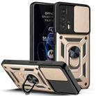 For Motorola Edge 20 Pro Sliding Camera Cover TPU+PC Phone Case(Gold) - 1