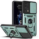 For Motorola Edge 20 Pro Sliding Camera Cover TPU+PC Phone Case(Green) - 1