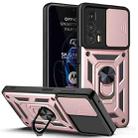 For Motorola Edge 20 Pro Sliding Camera Cover TPU+PC Phone Case(Rose Gold) - 1