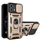 For Motorola Edge 20 Lite Sliding Camera Cover TPU+PC Phone Case(Gold) - 1