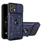 For Motorola Edge 20 Lite Sliding Camera Cover TPU+PC Phone Case(Blue) - 1