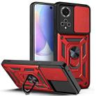 For Huawei nova 9 Sliding Camera Cover TPU+PC Phone Case(Red) - 1