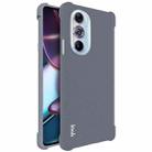 For Motorola Moto Edge X30 5G imak All-inclusive Shockproof Airbag TPU Case with Screen Protector(Matte Grey) - 1