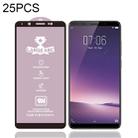 For Vivo V7+ 25 PCS 9H HD Large Arc High Alumina Full Screen Tempered Glass Film - 1