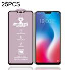 For Vivo V9 25 PCS 9H HD Large Arc High Alumina Full Screen Tempered Glass Film - 1