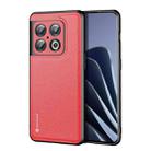 For OnePlus 10 Pro DUX DUCIS Fino Series PU + TPU Phone Case(Red) - 1