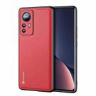 For Xiaomi 12 Pro / 12S Pro DUX DUCIS Fino Series PU + TPU Phone Case(Red) - 1