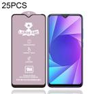 For Vivo Y95 25 PCS 9H HD Large Arc High Alumina Full Screen Tempered Glass Film - 1