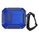 Shield Shockproof Earphone Protective Case with Hook For AirPods 3(Blue) - 1