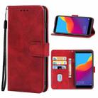 Leather Phone Case For Honor 7A Pro(Red) - 1