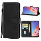Leather Phone Case For OPPO Reno3 Youth(Black) - 1