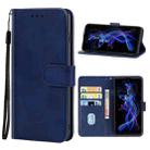 Leather Phone Case For Sharp Aquos R5G/SH-51A(Blue) - 1