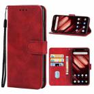 Leather Phone Case For UMIDIGI F1 Play(Red) - 1
