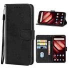 Leather Phone Case For UMIDIGI F1 Play(Black) - 1