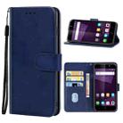 Leather Phone Case For ZTE Blade A6 Premium(Blue) - 1