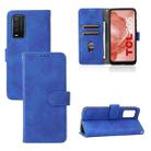 For TCL 205 Skin Feel Magnetic Buckle Leather Phone Case(Blue) - 1