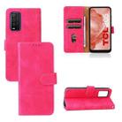 For TCL 205 Skin Feel Magnetic Buckle Leather Phone Case(Rose Red) - 1