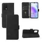 For UMIDIGI A11S Skin Feel Magnetic Buckle Leather Phone Case(Black) - 1