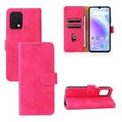 For UMIDIGI A11S Skin Feel Magnetic Buckle Leather Phone Case(Rose Red) - 1