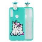 For Huawei P Smart Z 3D Cartoon Pattern Shockproof TPU Protective Case(Couple Unicorn) - 1